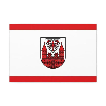 Flag of Cottbus Germany - Canvas Wall Art - The Sticker Space