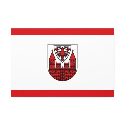Flag of Cottbus Germany - Canvas Wall Art - The Sticker Space