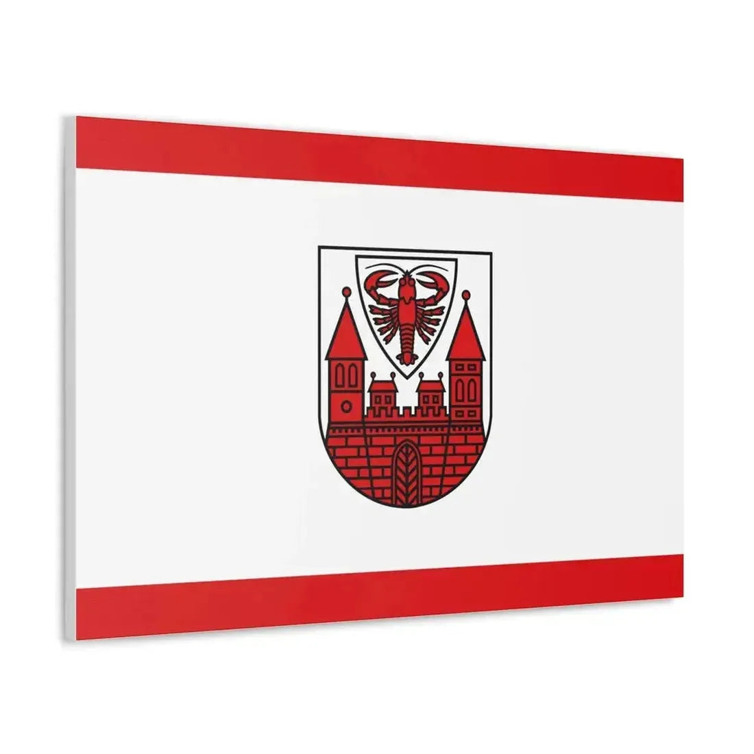 Flag of Cottbus Germany - Canvas Wall Art - The Sticker Space
