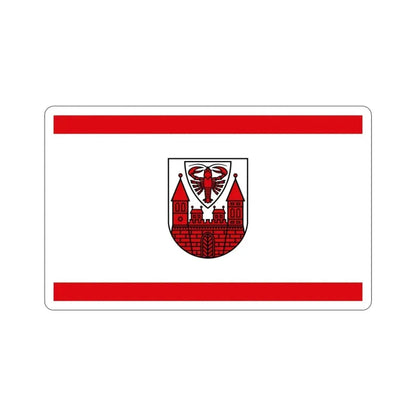 Flag of Cottbus Germany STICKER Vinyl Die-Cut Decal 3 Inch - The Sticker Space