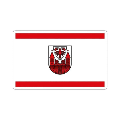 Flag of Cottbus Germany STICKER Vinyl Die-Cut Decal 4 Inch - The Sticker Space