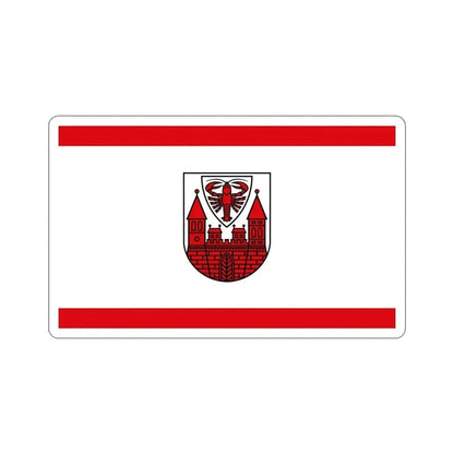 Flag of Cottbus Germany STICKER Vinyl Die-Cut Decal 6 Inch - The Sticker Space