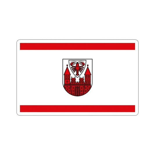 Flag of Cottbus Germany STICKER Vinyl Die-Cut Decal 6 Inch - The Sticker Space