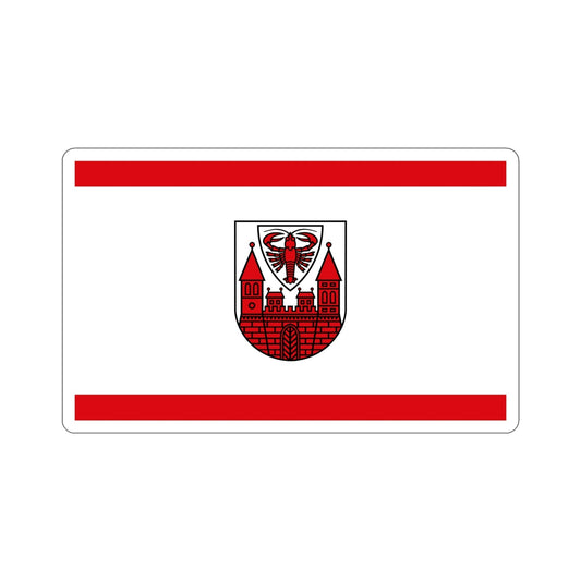 Flag of Cottbus Germany STICKER Vinyl Die-Cut Decal-6 Inch-The Sticker Space