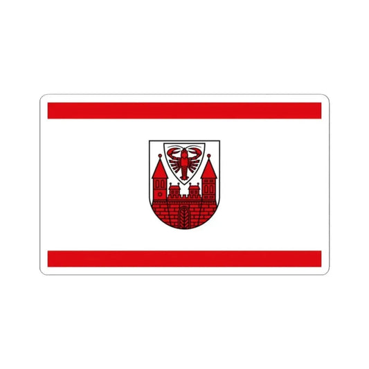 Flag of Cottbus Germany - STICKER Vinyl Kiss-Cut Decal 2 Inch White - The Sticker Space