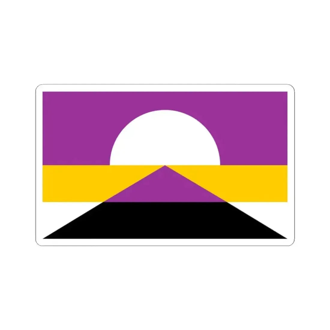 Flag of Countryside Kansas textless (United States) STICKER Vinyl Kiss-Cut Decal 2 Inch White - The Sticker Space