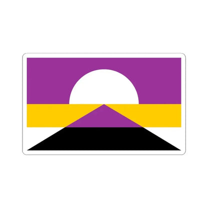 Flag of Countryside Kansas textless (United States) STICKER Vinyl Kiss-Cut Decal 4 Inch White - The Sticker Space