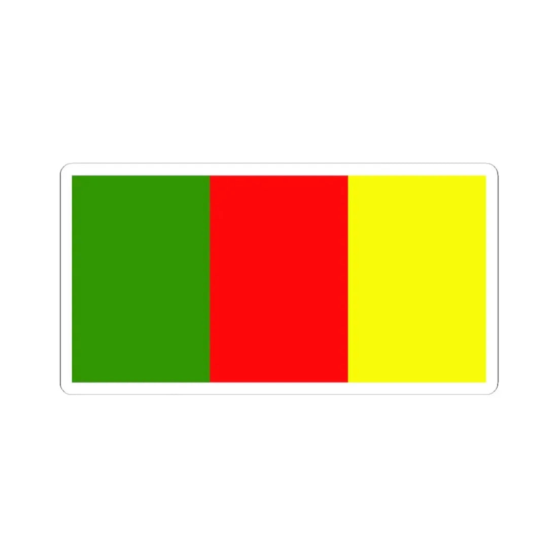 Flag of county Carlow (Ireland) STICKER Vinyl Kiss-Cut Decal 3 Inch White - The Sticker Space
