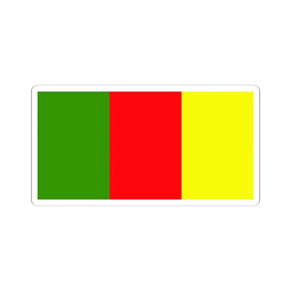 Flag of county Carlow (Ireland) STICKER Vinyl Kiss-Cut Decal 4 Inch White - The Sticker Space