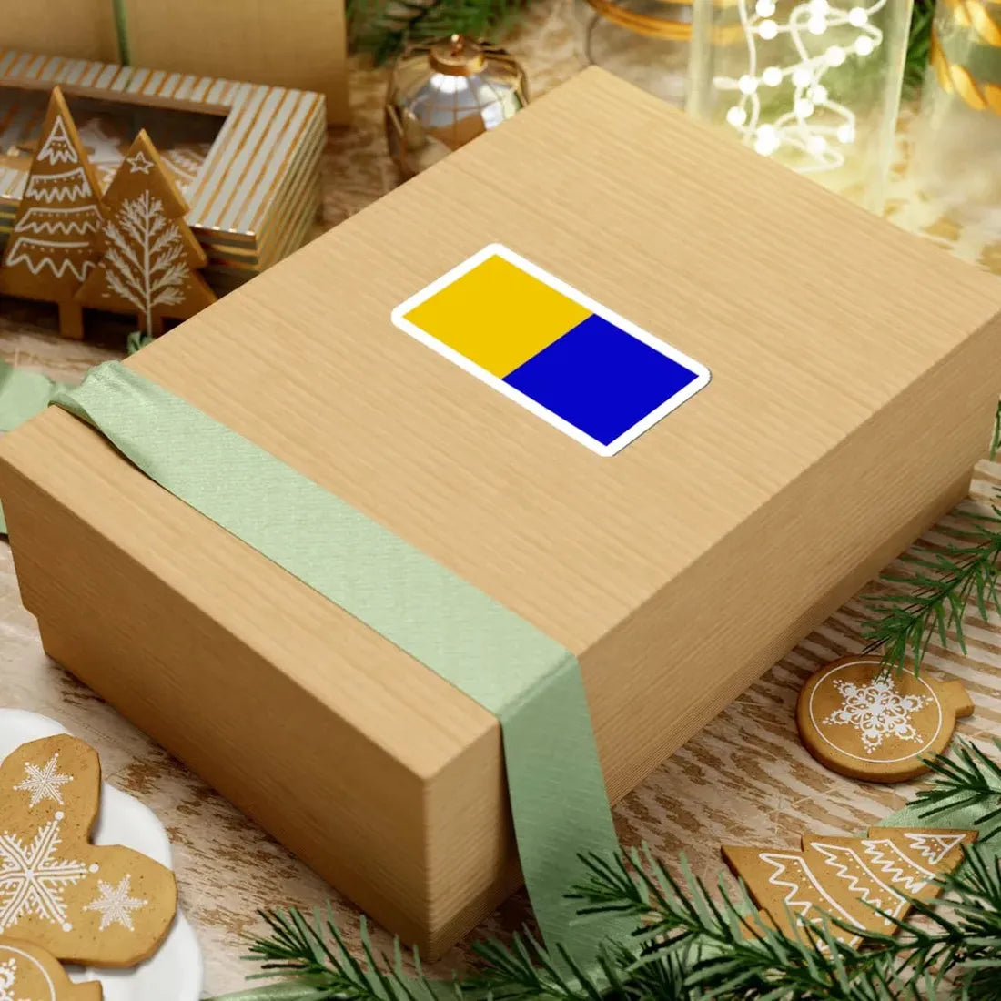 Flag of county Clare (Ireland) STICKER Vinyl Kiss-Cut Decal - The Sticker Space