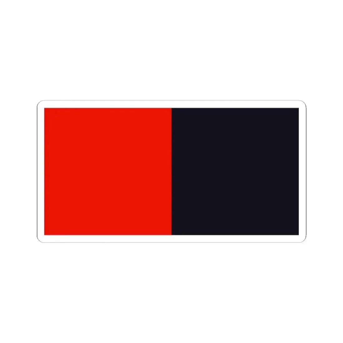 Flag of county Down (Ireland) STICKER Vinyl Kiss-Cut Decal 3 Inch White - The Sticker Space