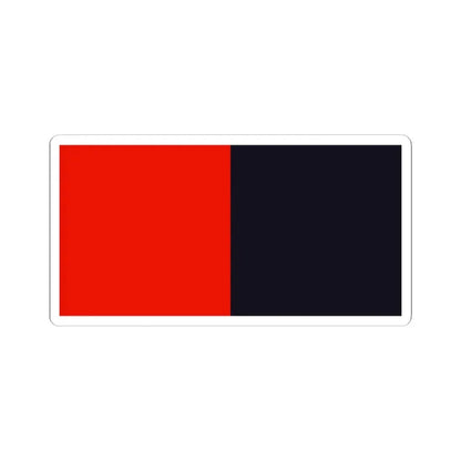 Flag of county Down (Ireland) STICKER Vinyl Kiss-Cut Decal 3 Inch White - The Sticker Space