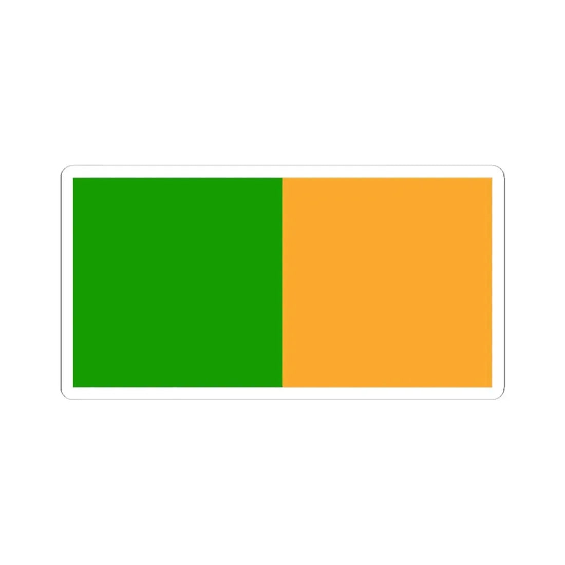 Flag of county Kerry (Ireland) STICKER Vinyl Kiss-Cut Decal 3 Inch White - The Sticker Space