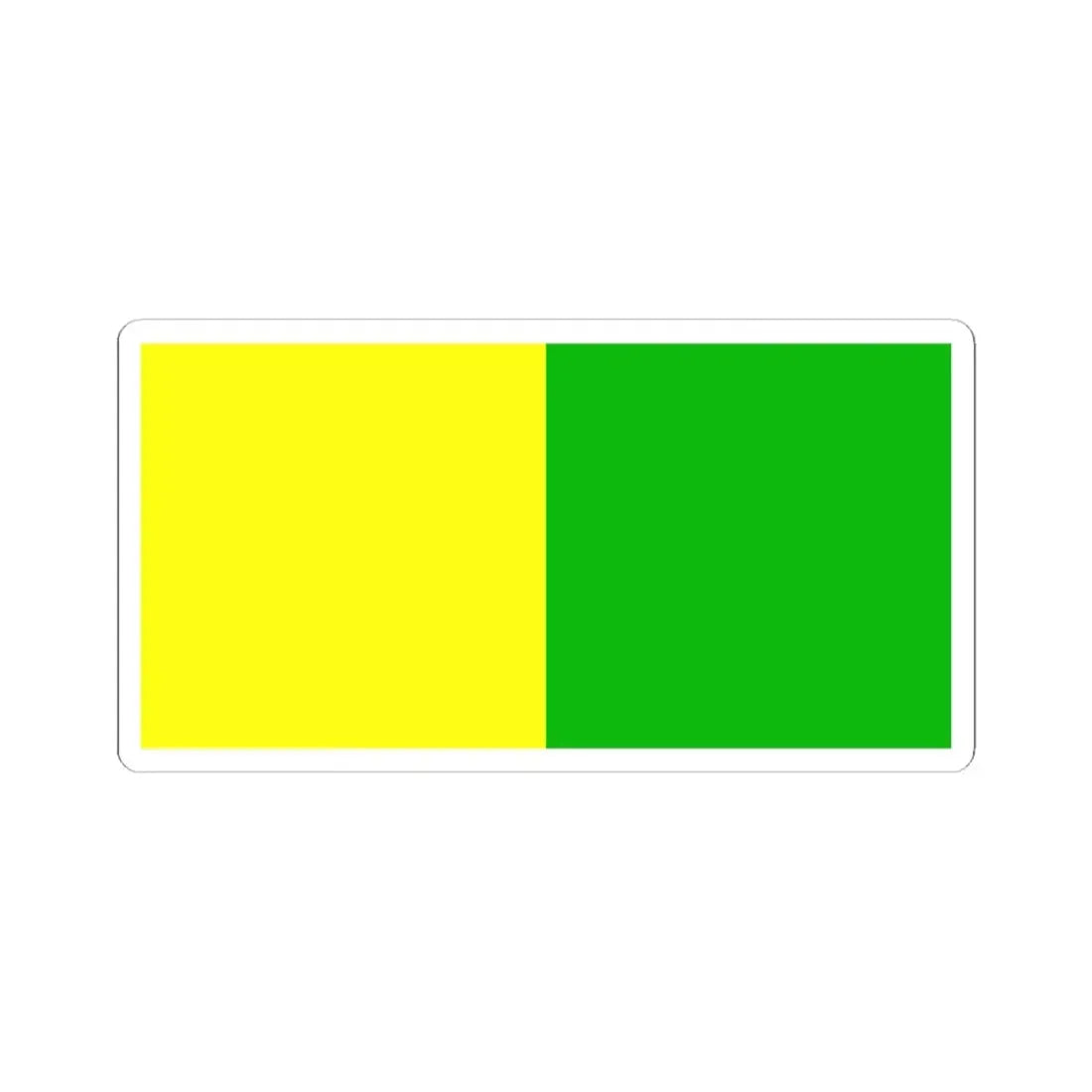 Flag of county Leitrim (Ireland) STICKER Vinyl Kiss-Cut Decal 3 Inch White - The Sticker Space