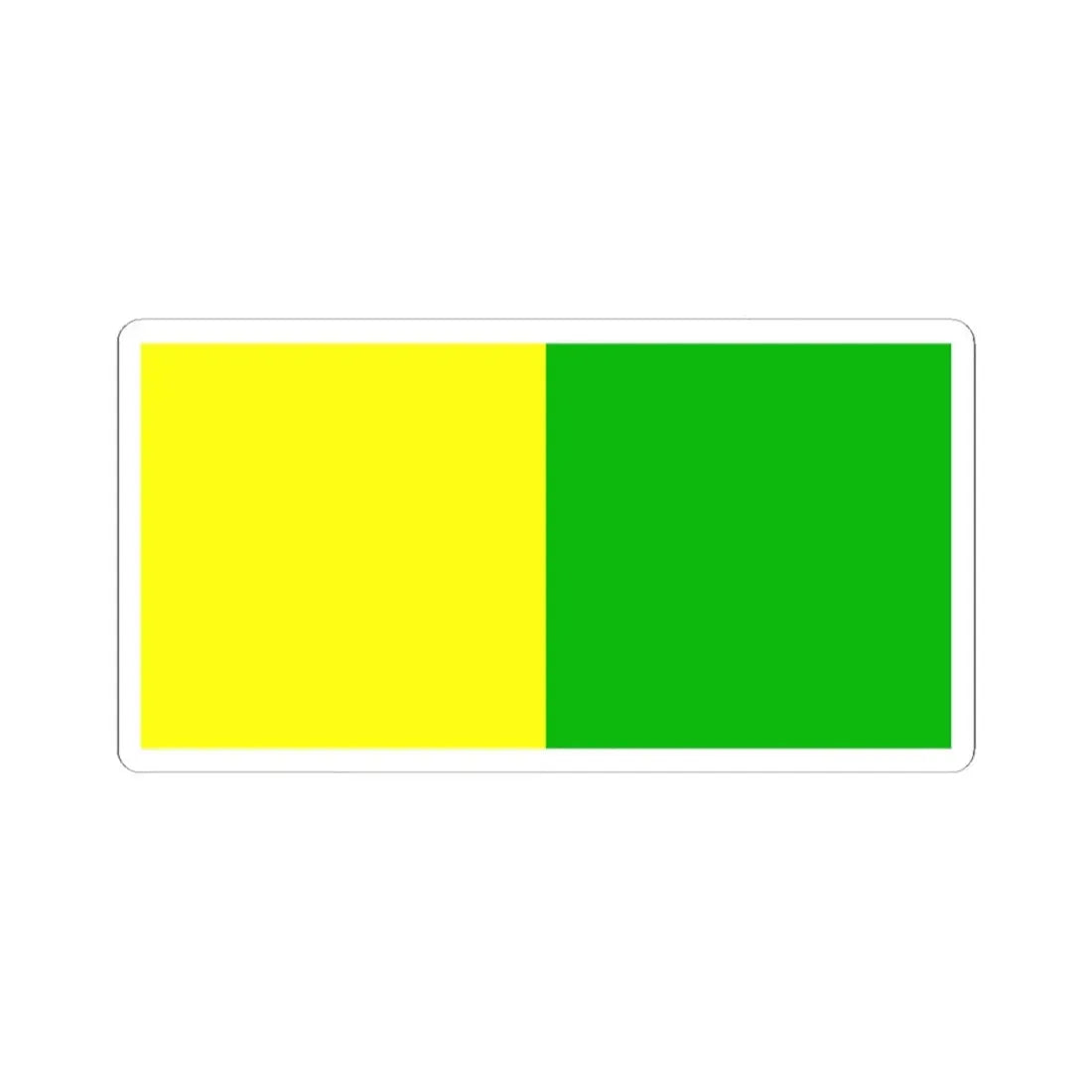 Flag of county Leitrim (Ireland) STICKER Vinyl Kiss-Cut Decal 4 Inch White - The Sticker Space