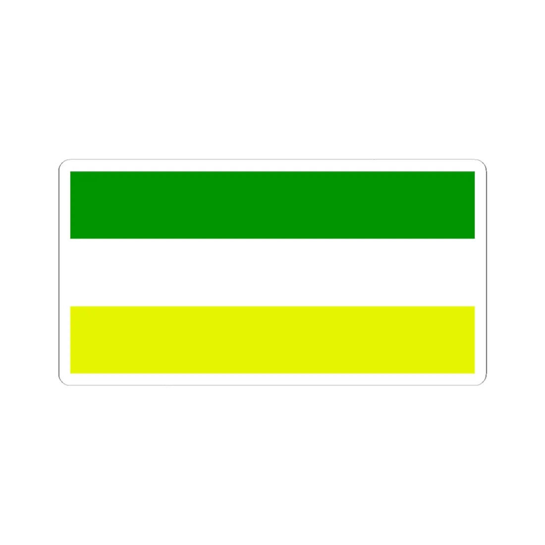 Flag of county Offaly - alternative (Ireland) STICKER Vinyl Kiss-Cut Decal 3 Inch White - The Sticker Space