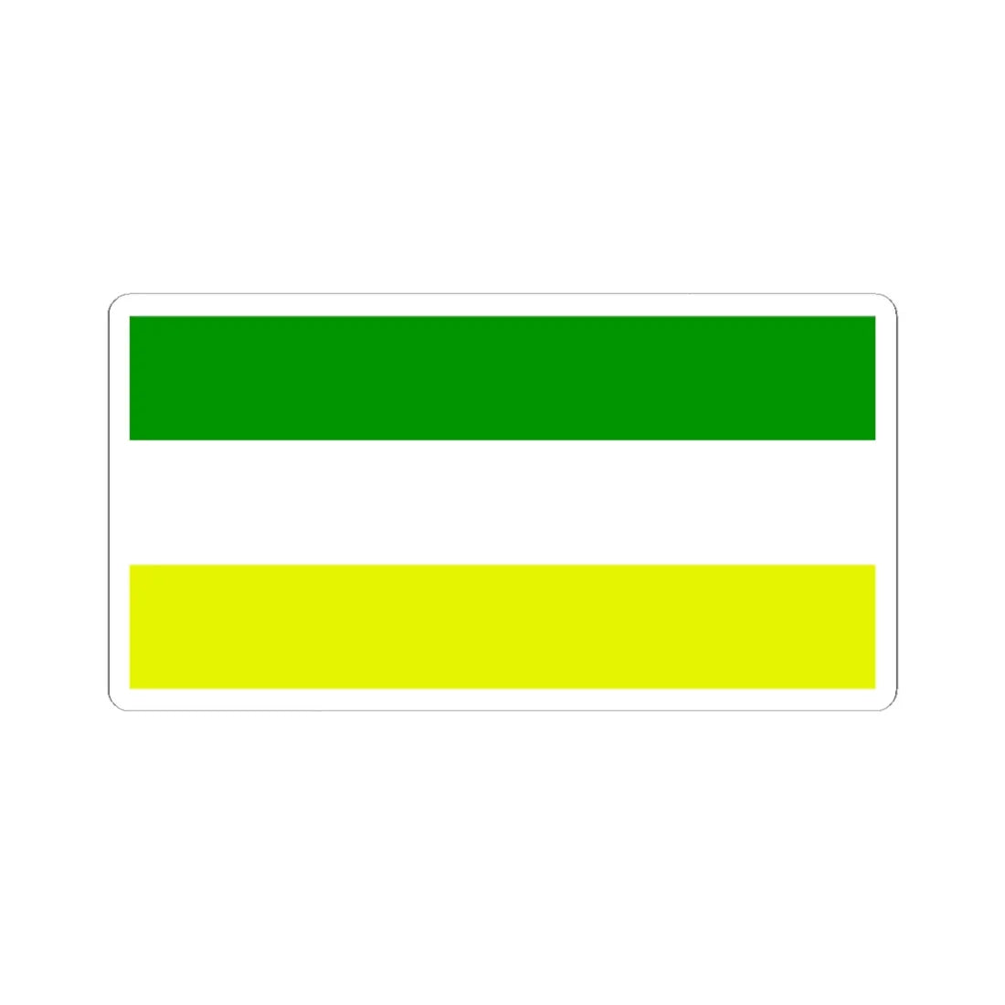 Flag of county Offaly - alternative (Ireland) STICKER Vinyl Kiss-Cut Decal 4 Inch White - The Sticker Space