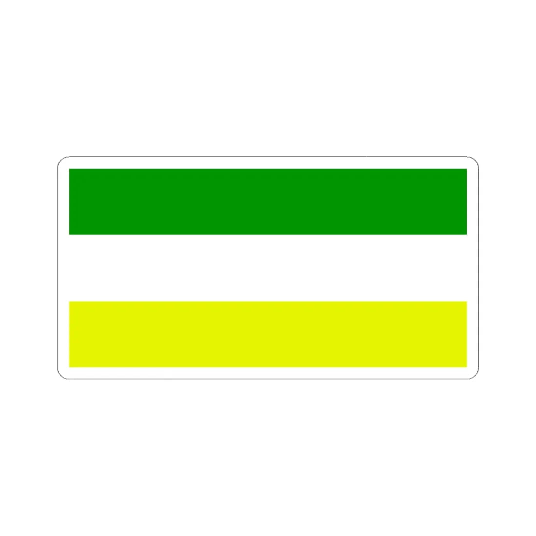 Flag of county Offaly - alternative (Ireland) STICKER Vinyl Kiss-Cut Decal 6 Inch White - The Sticker Space