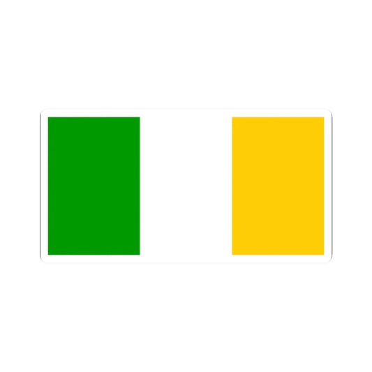 Flag of county Offaly (Ireland) STICKER Vinyl Kiss-Cut Decal 2 Inch White - The Sticker Space