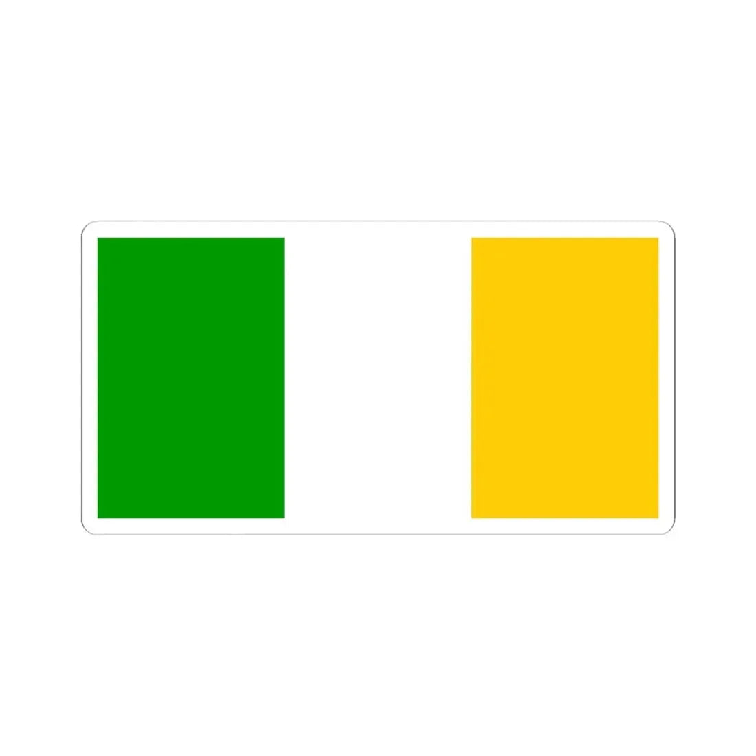 Flag of county Offaly (Ireland) STICKER Vinyl Kiss-Cut Decal 3 Inch White - The Sticker Space