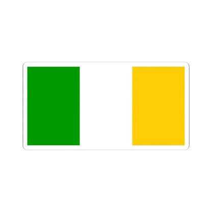 Flag of county Offaly (Ireland) STICKER Vinyl Kiss-Cut Decal 3 Inch White - The Sticker Space