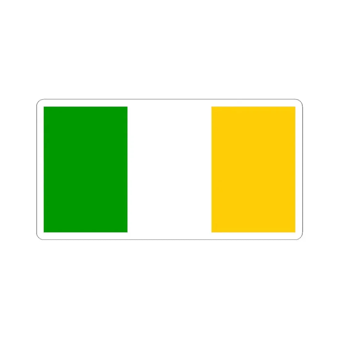 Flag of county Offaly (Ireland) STICKER Vinyl Kiss-Cut Decal 6 Inch White - The Sticker Space