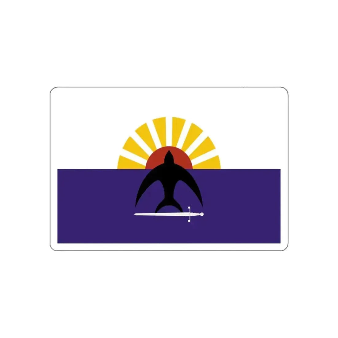 Flag of Cozumel Mexico STICKER Vinyl Die-Cut Decal 3 Inch - The Sticker Space