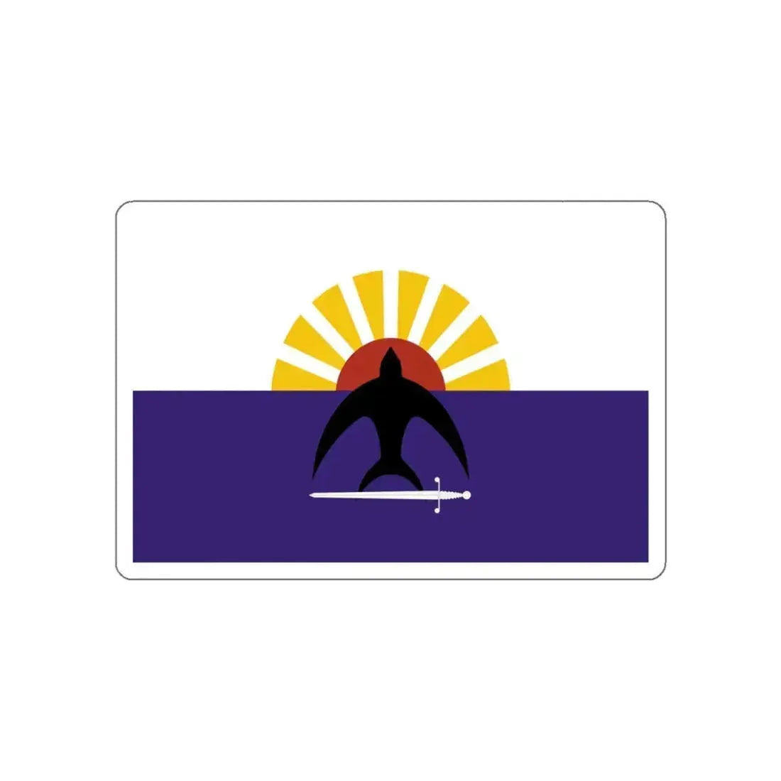 Flag of Cozumel Mexico STICKER Vinyl Die-Cut Decal 4 Inch - The Sticker Space