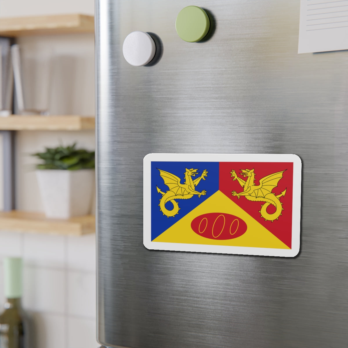 Flag of Craig y Dorth UK - Die-Cut Magnet-The Sticker Space