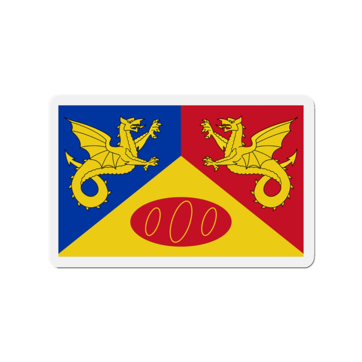 Flag of Craig y Dorth UK - Die-Cut Magnet-2" x 2"-The Sticker Space