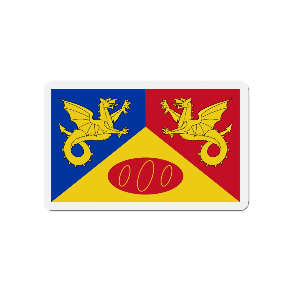 Flag of Craig y Dorth UK - Die-Cut Magnet-4" x 4"-The Sticker Space