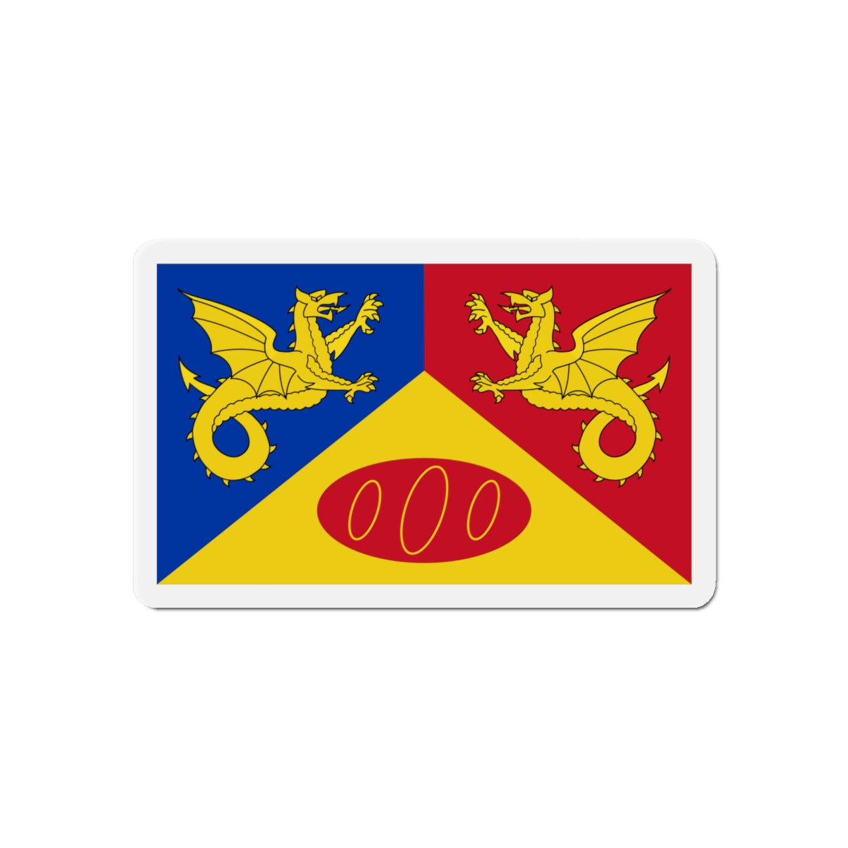 Flag of Craig y Dorth UK - Die-Cut Magnet-6 × 6"-The Sticker Space