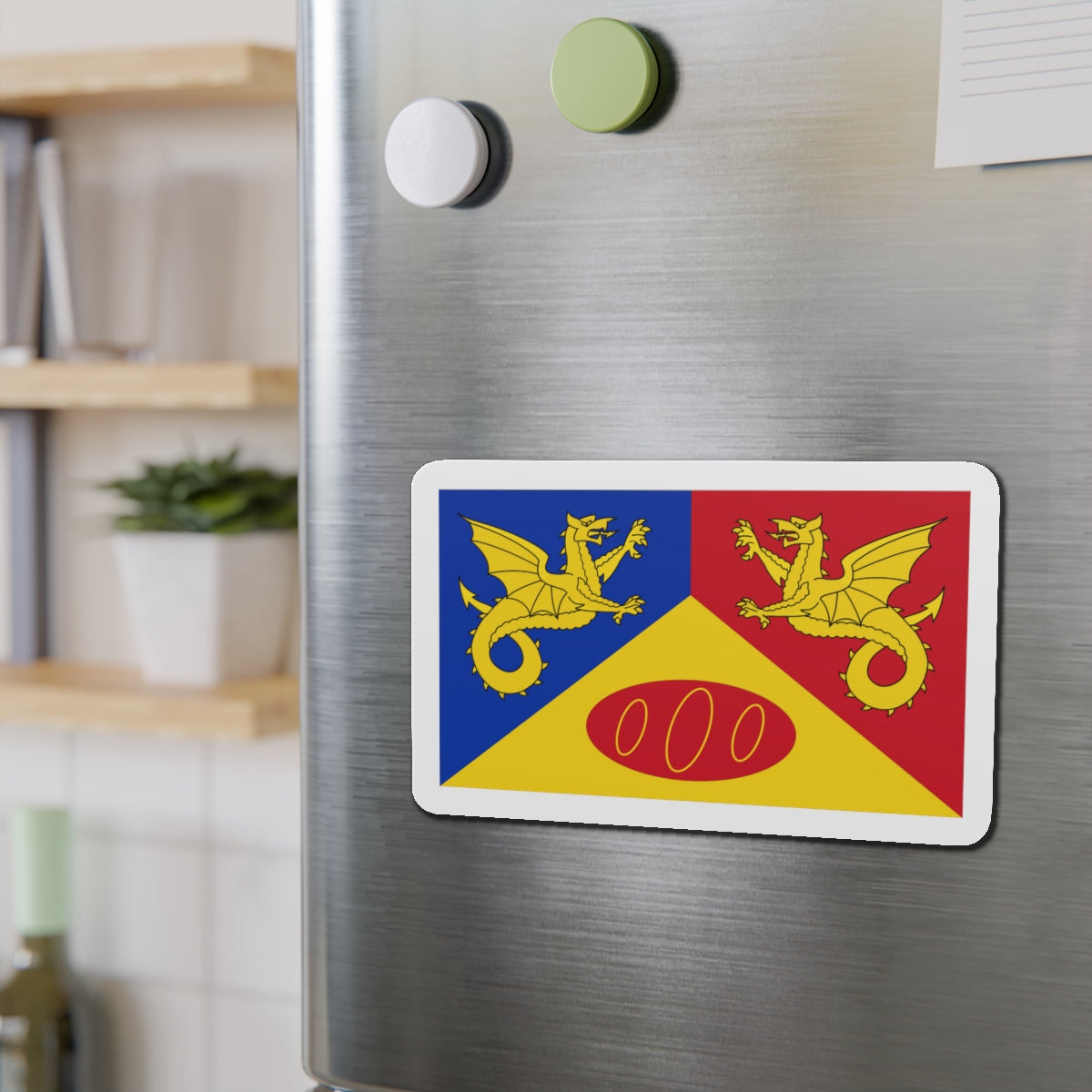 Flag of Craig y Dorth UK - Die-Cut Magnet-The Sticker Space