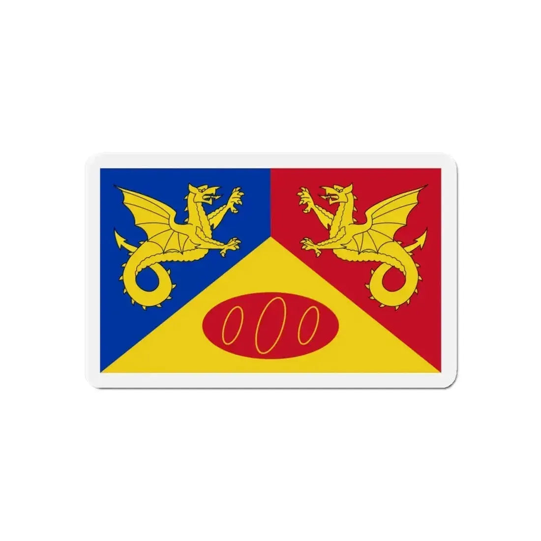 Flag of Craig y Dorth UK - Refrigerator Magnet - The Sticker Space