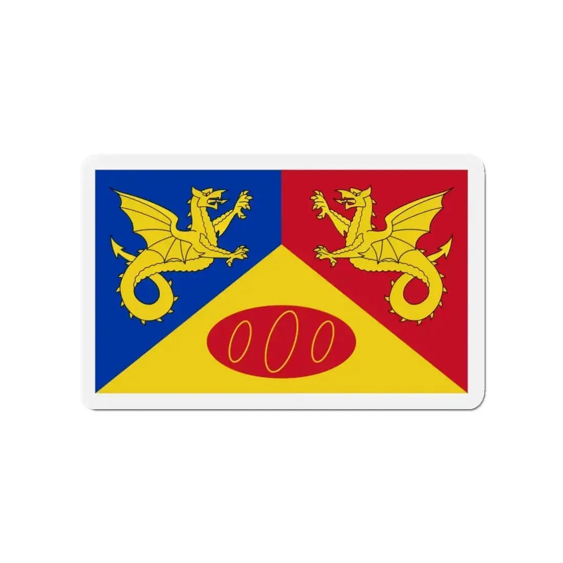 Flag of Craig y Dorth UK - Refrigerator Magnet - The Sticker Space