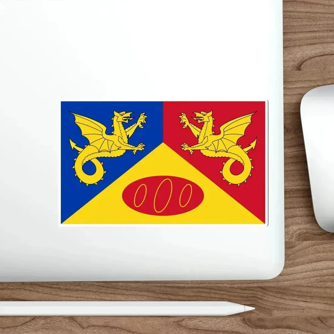 Flag of Craig y Dorth UK STICKER Vinyl Die-Cut Decal - The Sticker Space
