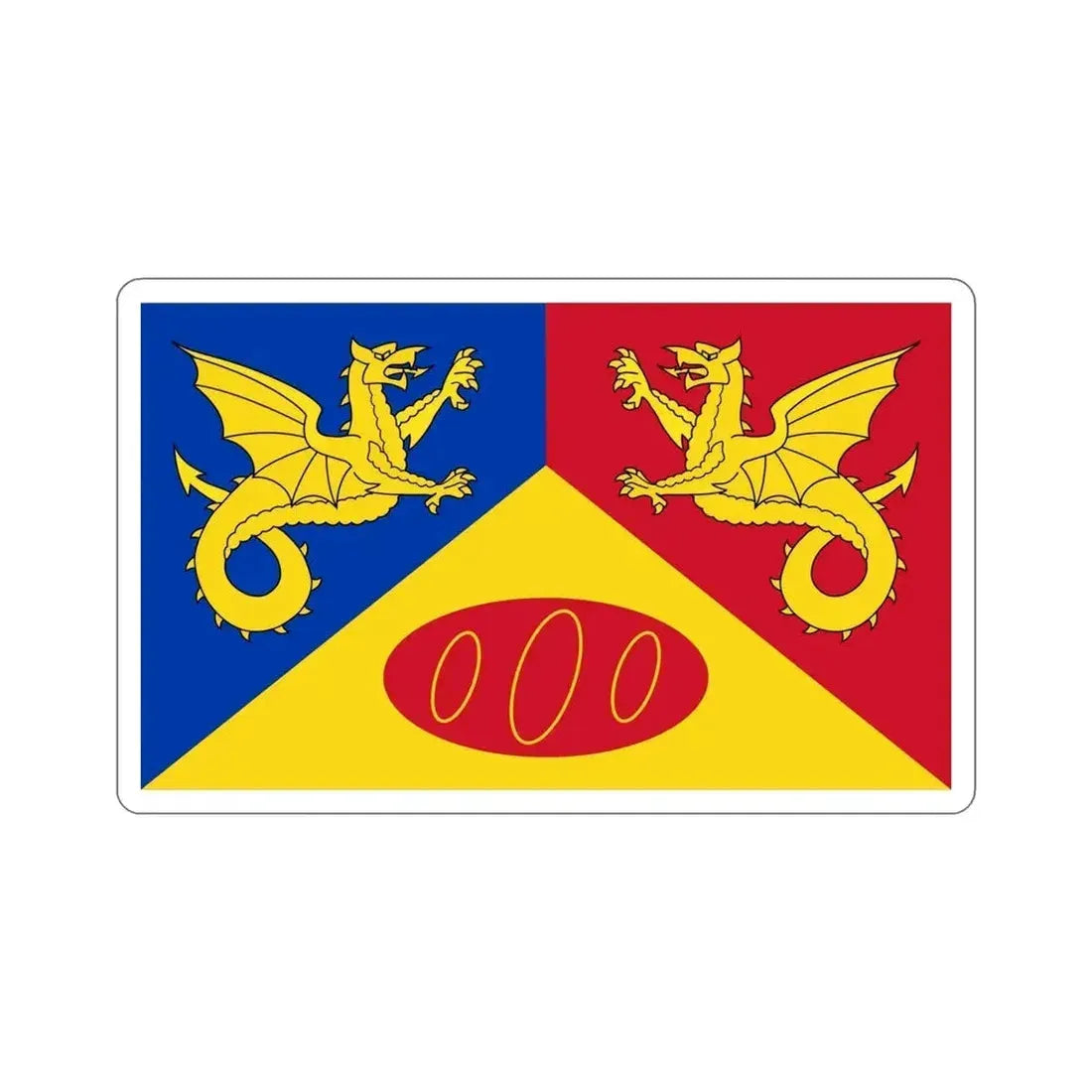 Flag of Craig y Dorth UK STICKER Vinyl Die-Cut Decal - The Sticker Space