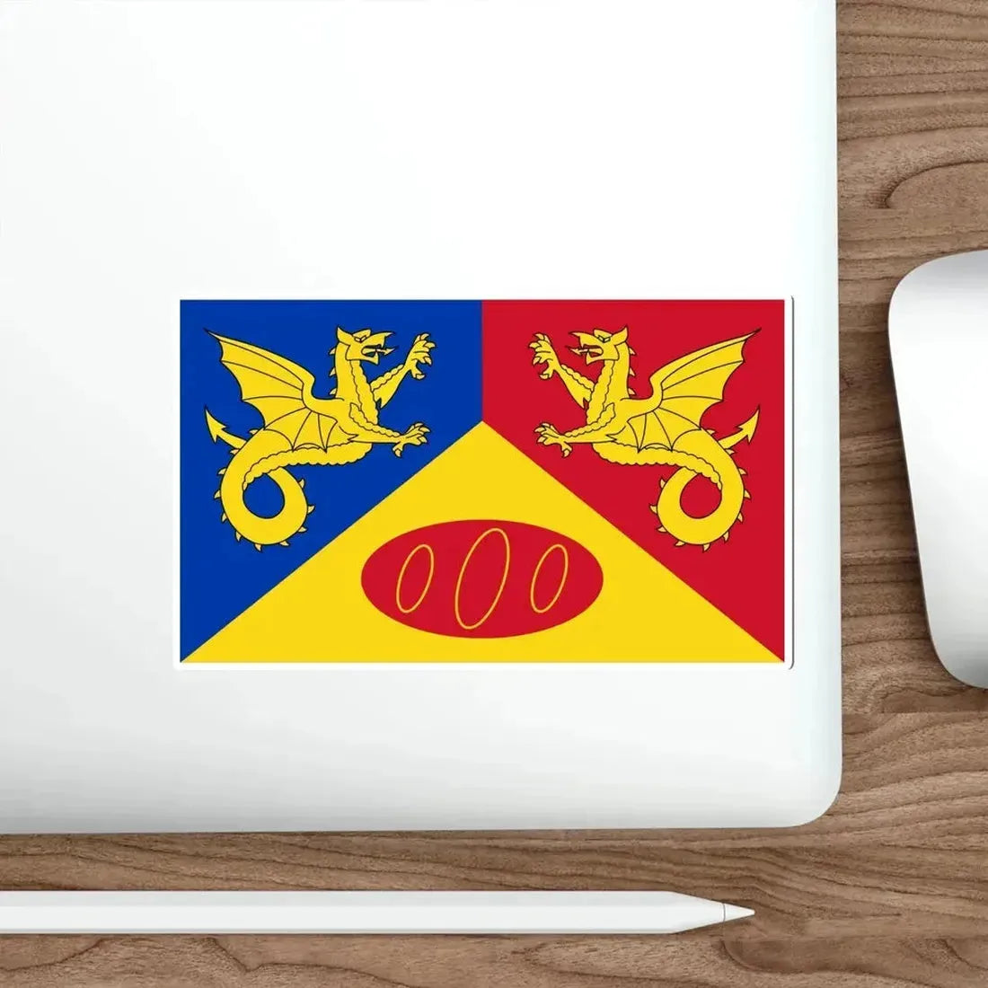 Flag of Craig y Dorth UK STICKER Vinyl Die-Cut Decal - The Sticker Space