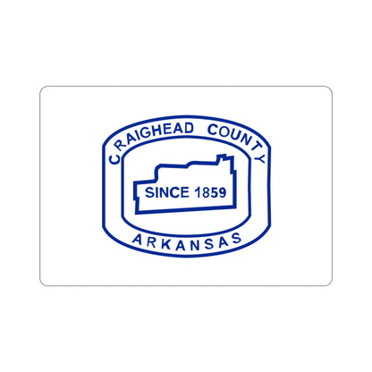 Flag of Craighead County Arkansas STICKER Vinyl Die-Cut Decal-3 Inch-The Sticker Space