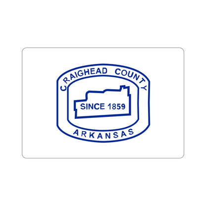 Flag of Craighead County Arkansas STICKER Vinyl Die-Cut Decal-6 Inch-The Sticker Space