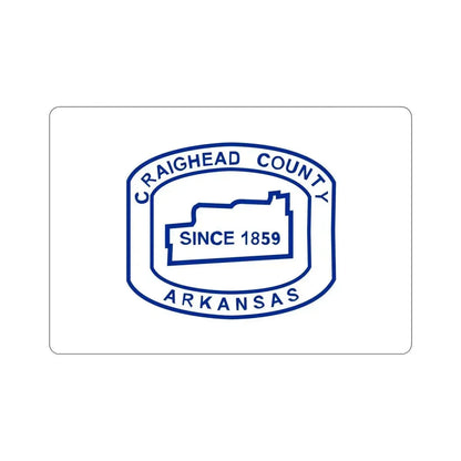 Flag of Craighead County Arkansas STICKER Vinyl Die-Cut Decal - The Sticker Space