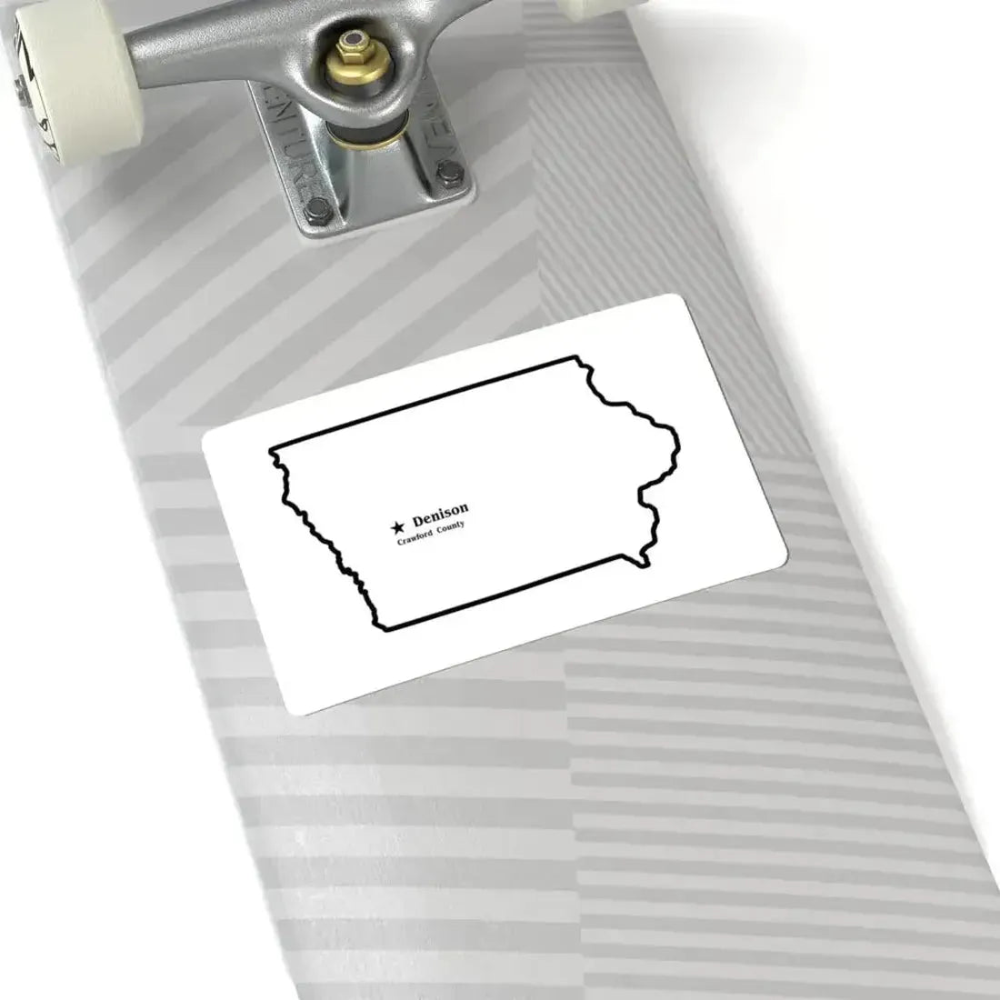 Flag of Crawford County Iowa Sesquicentennial (United States) STICKER Vinyl Kiss-Cut Decal - The Sticker Space