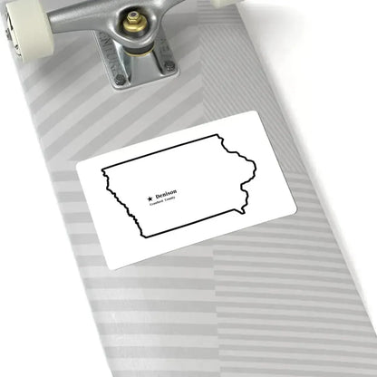 Flag of Crawford County Iowa Sesquicentennial (United States) STICKER Vinyl Kiss-Cut Decal - The Sticker Space