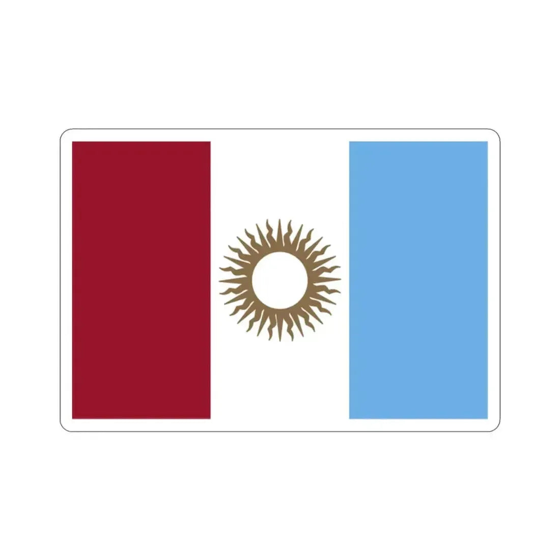 Flag of Córdoba Province Argentina STICKER Vinyl Die-Cut Decal 2 Inch - The Sticker Space