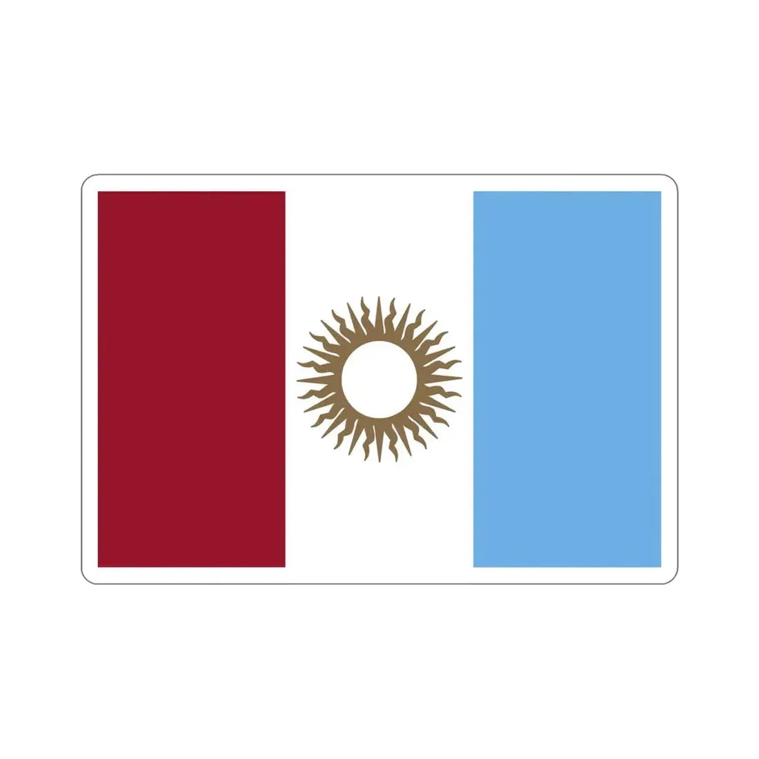 Flag of Córdoba Province Argentina STICKER Vinyl Die-Cut Decal 6 Inch - The Sticker Space
