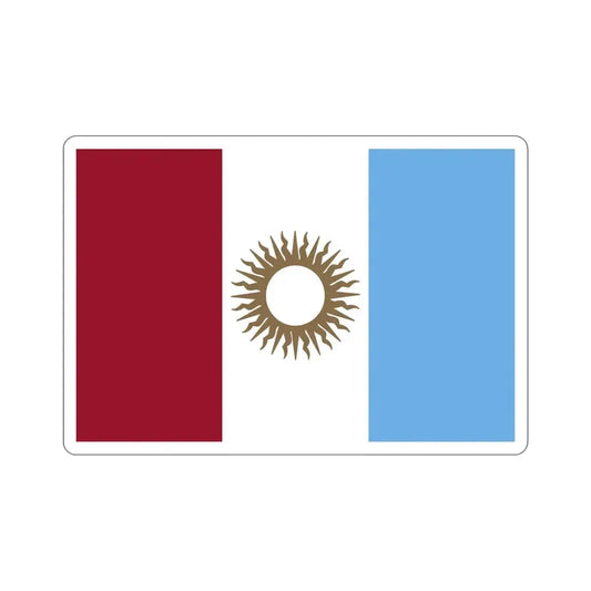Flag of Córdoba Province Argentina STICKER Vinyl Die-Cut Decal 6 Inch - The Sticker Space