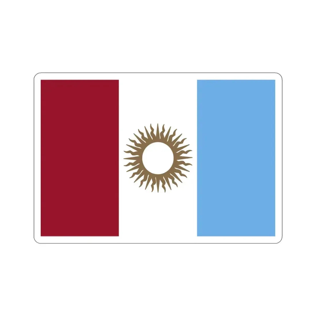 Flag of Córdoba Province Argentina STICKER Vinyl Die-Cut Decal - The Sticker Space