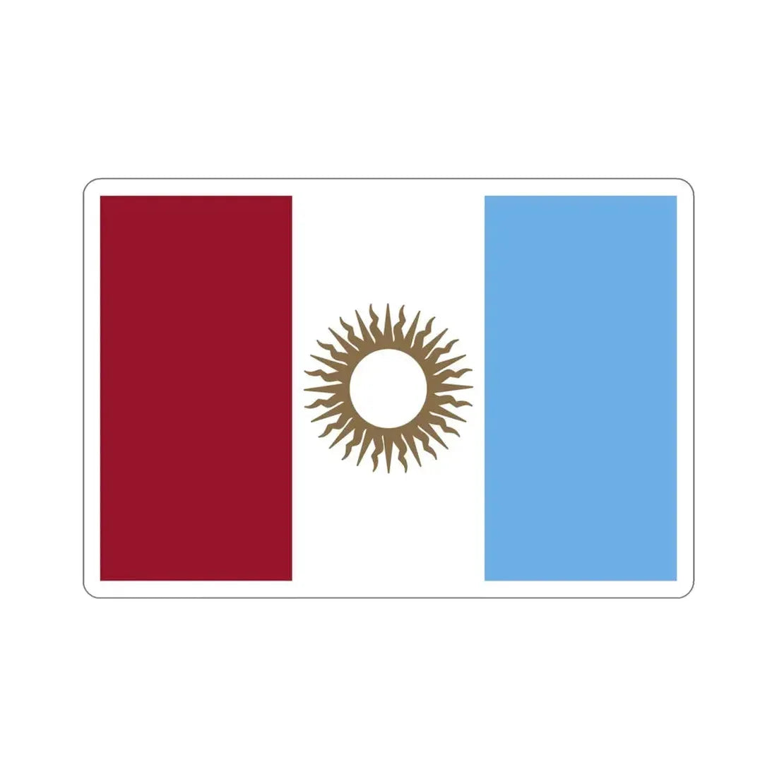 Flag of Córdoba Province Argentina STICKER Vinyl Die-Cut Decal - The Sticker Space