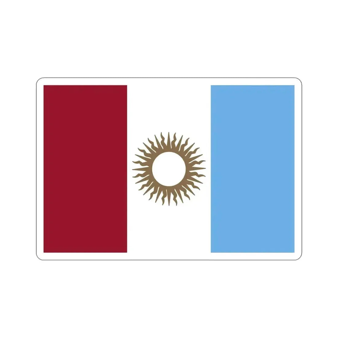 Flag of Córdoba Province Argentina STICKER Vinyl Die-Cut Decal - The Sticker Space