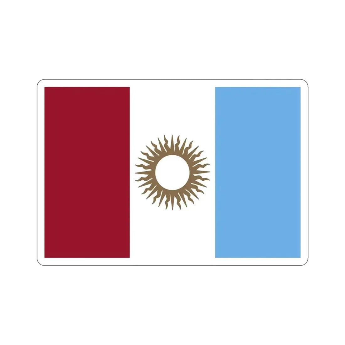 Flag of Córdoba Province Argentina STICKER Vinyl Die-Cut Decal - The Sticker Space